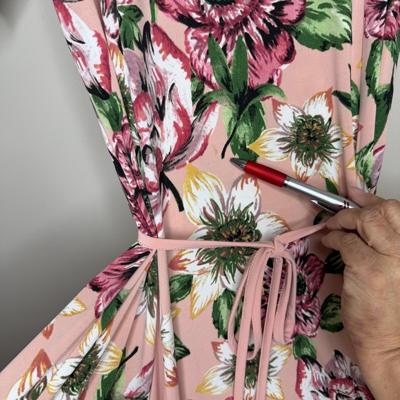 Nina Leonard Pink Floral Maxi Dress - Picture 8 of 14